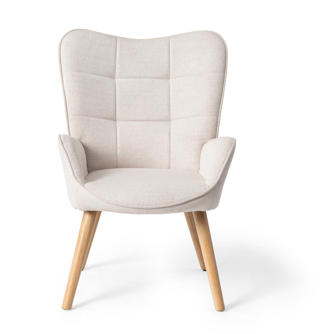 Kanas Stylish Modern Wingback Chair-HOMY CASA