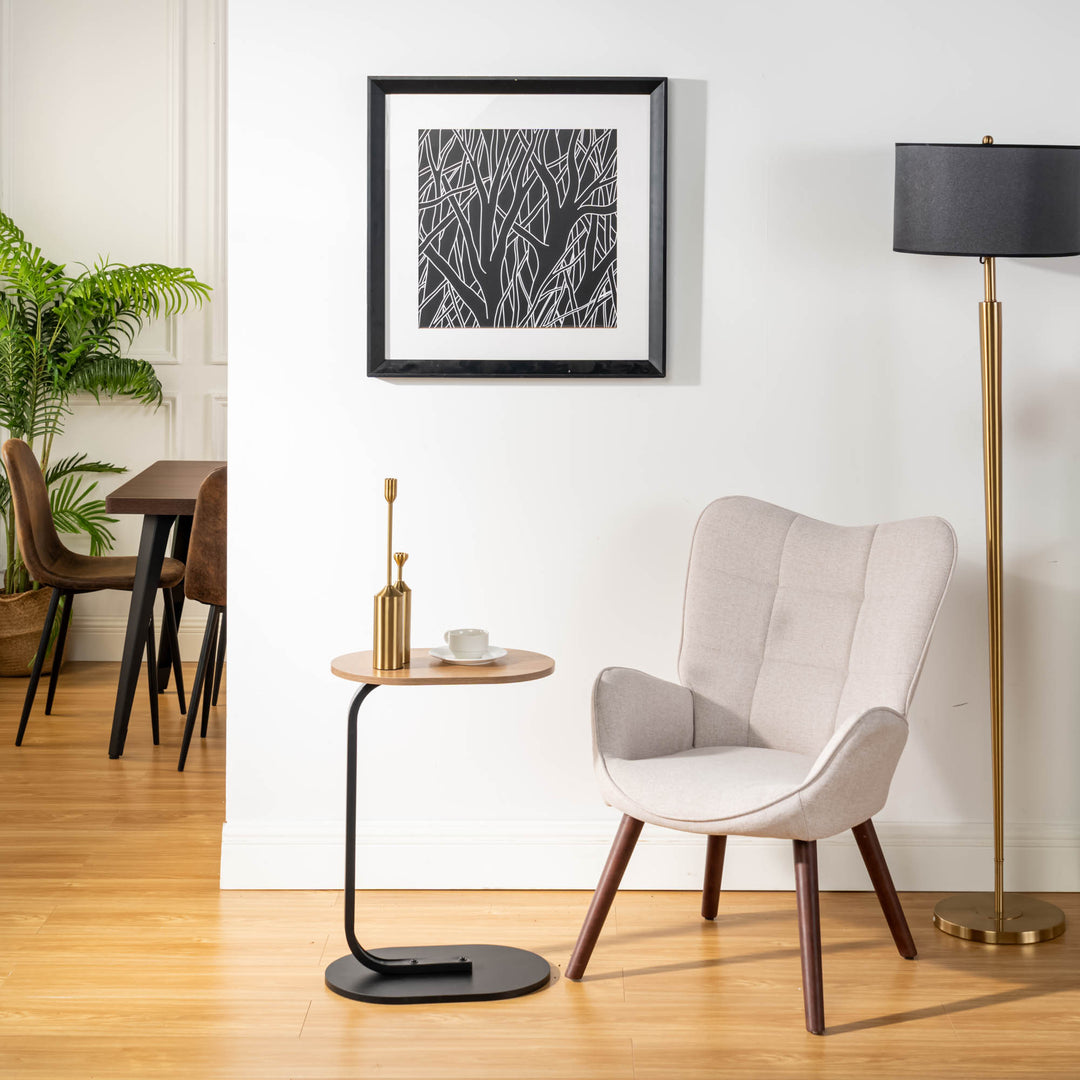 Kanas Stylish Modern Wingback Chair-HOMY CASA