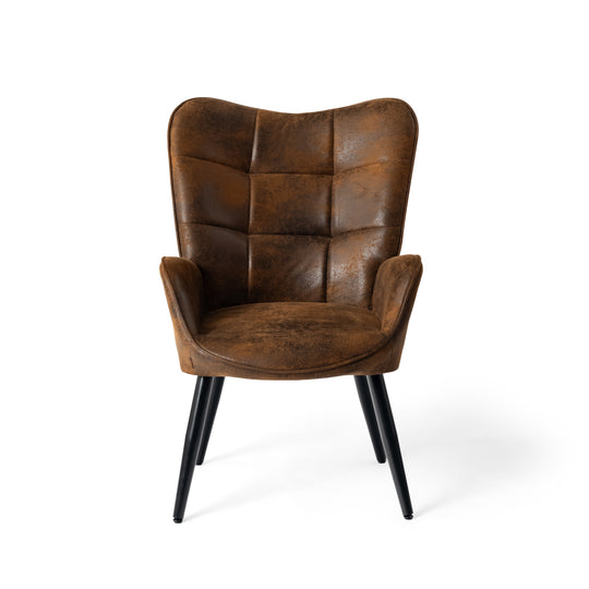 Kanas Stylish Modern Wingback Chair-HOMY CASA