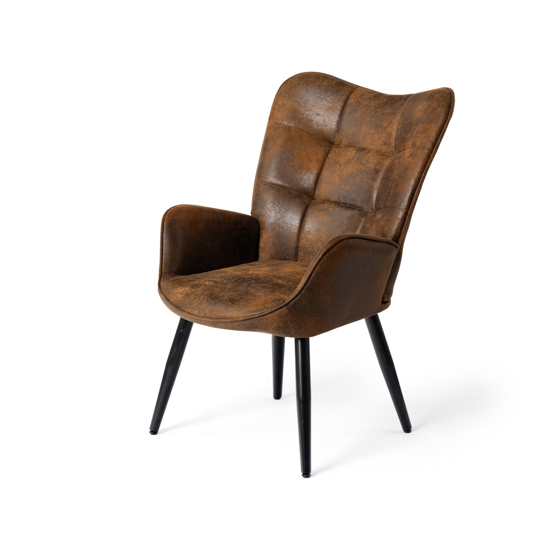 Kanas Stylish Modern Wingback Chair-HOMY CASA