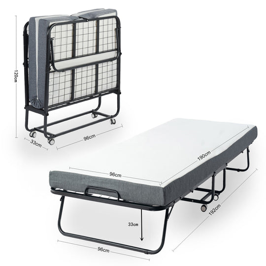 Karen Folding Bed with Mattress – Comfortable, Space-Saving Design