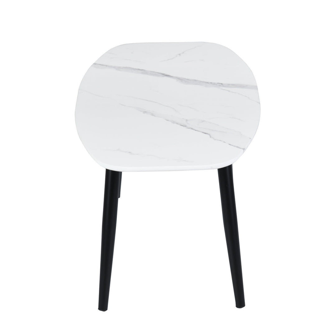 Kenna Faux Marble Metal Feet Coffee Tables