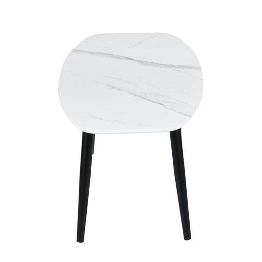 Kenna Faux Marble Metal Feet Coffee Tables