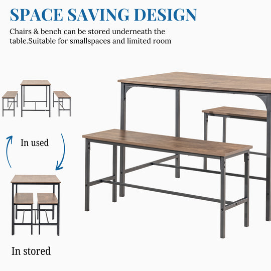 Lomaner Small Space Kitchen Dining Table Set