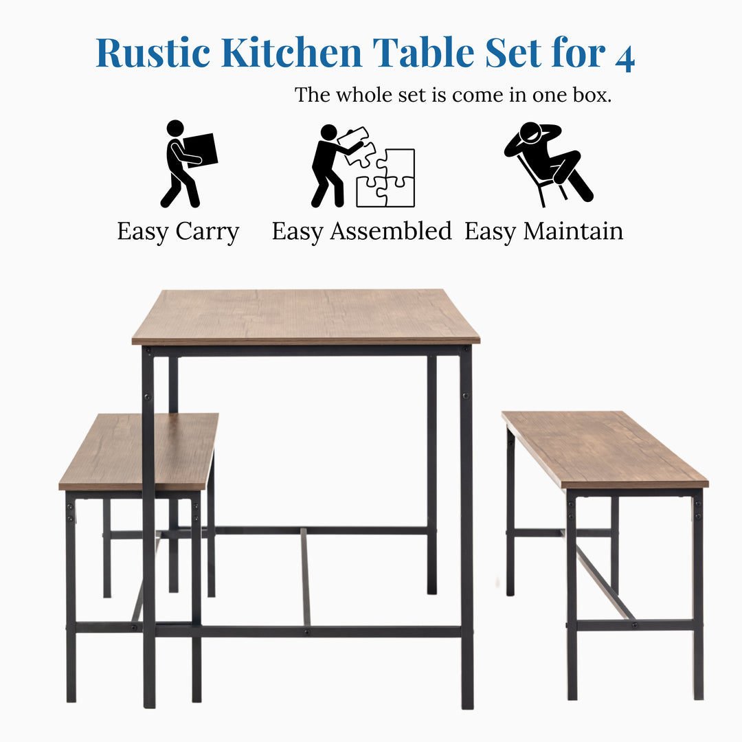 Lomaner Small Space Kitchen Dining Table Set
