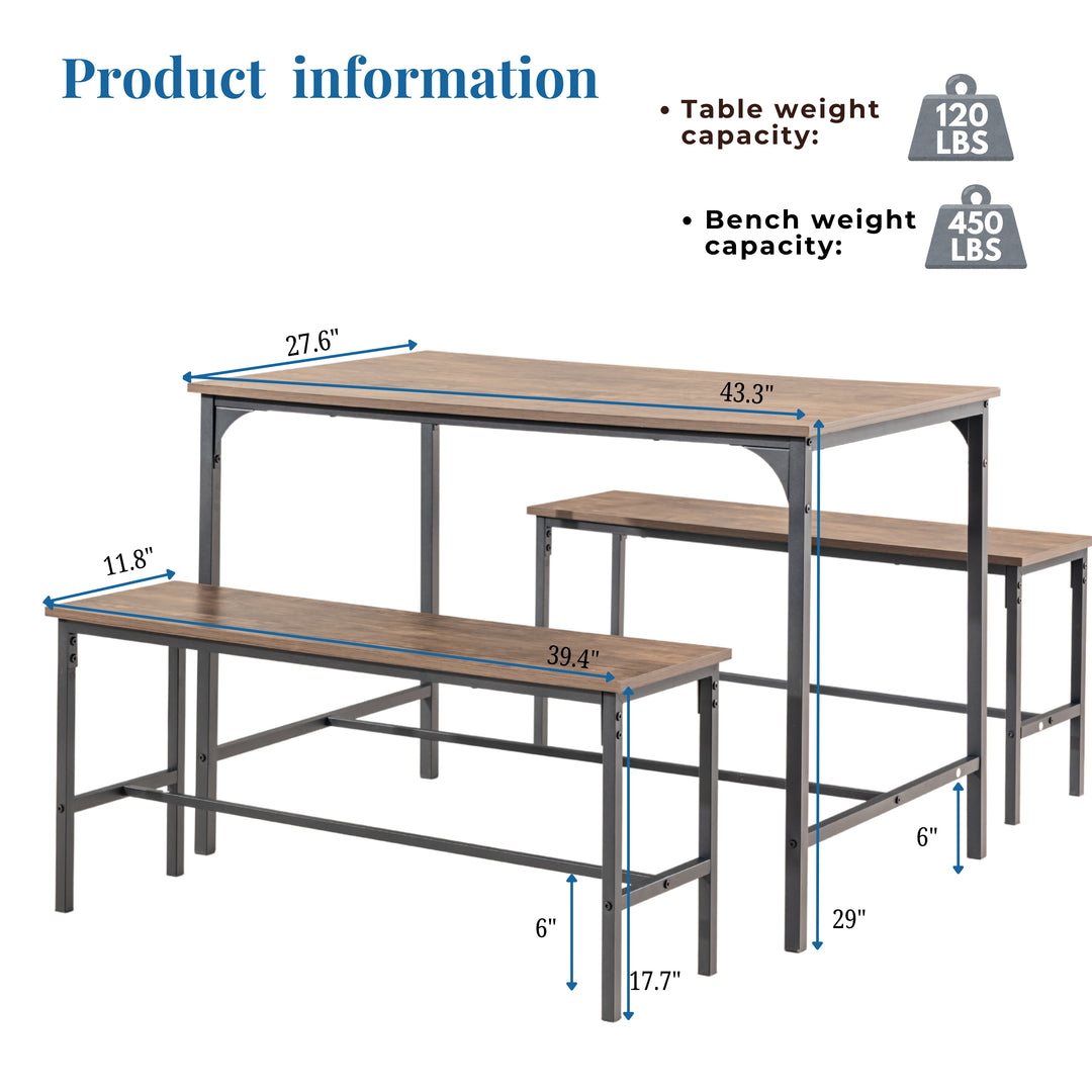 Lomaner Small Space Kitchen Dining Table Set