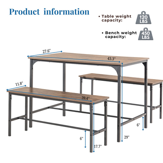 Lomaner Small Space Kitchen Dining Table Set