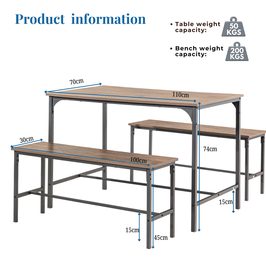 Lomaner Small Space Kitchen Dining Table Set