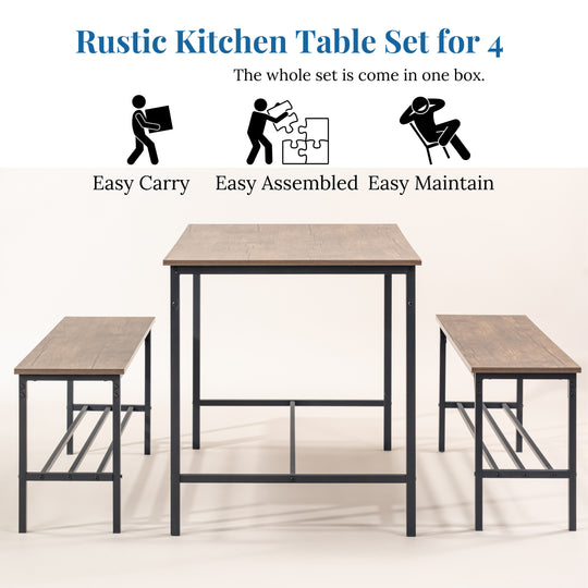Lomaner Small Space Kitchen Dining Table Set
