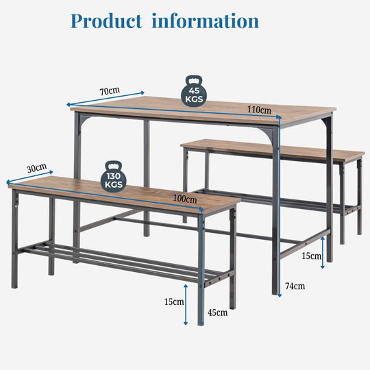 Lomaner Small Space Kitchen Dining Table Set