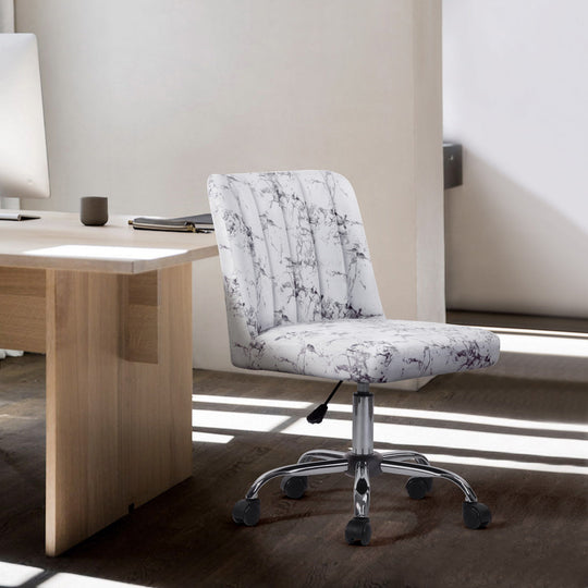 Original looking office chair with padded seat, castors and adjustable height - MAKER - HomyCasa