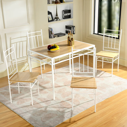 Marbury Wood Kitchen & Dining Table Set
