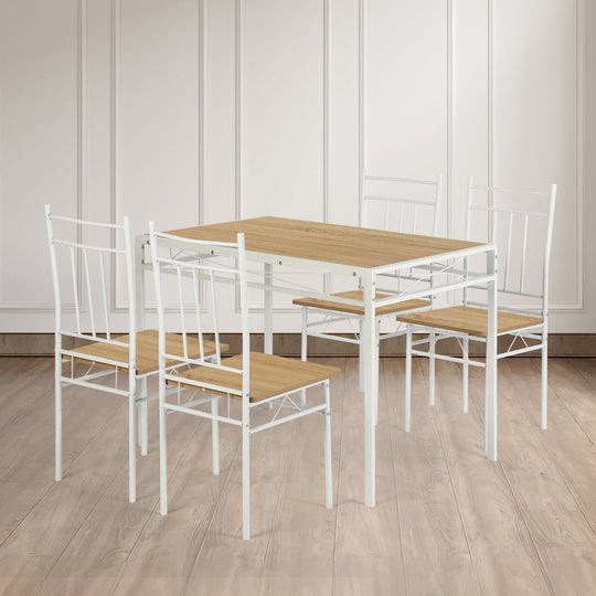 Marbury Wood Kitchen & Dining Table Set
