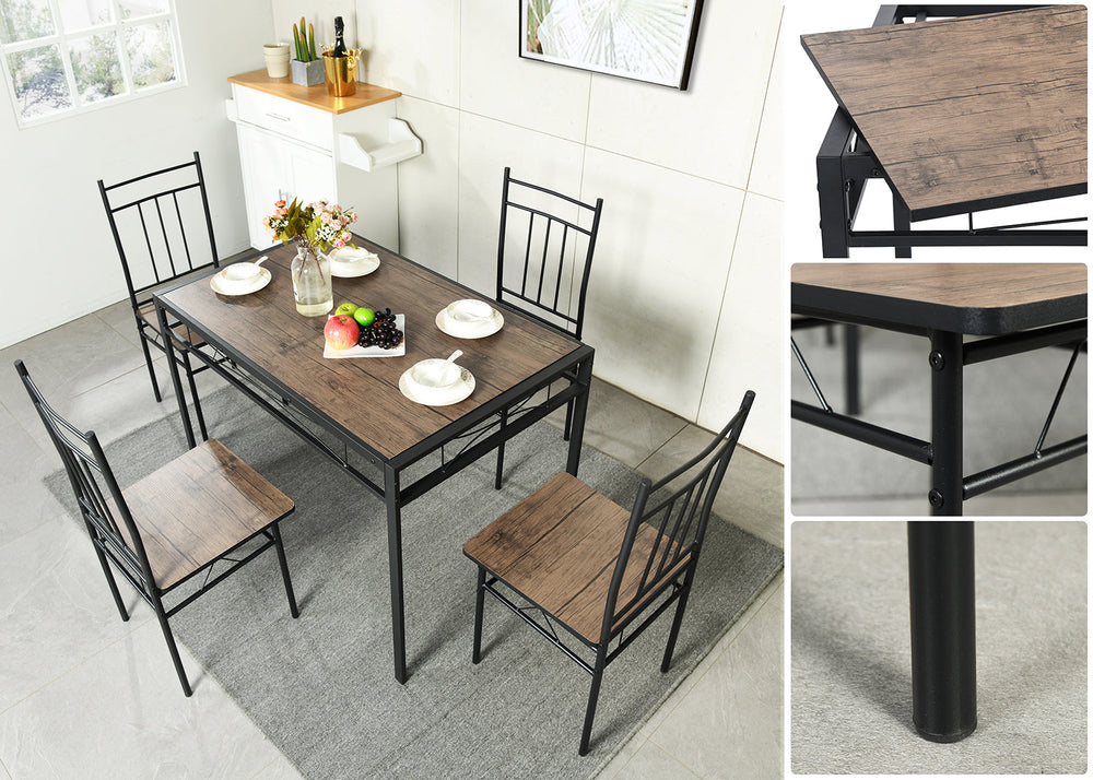 Marbury Wood Kitchen & Dining Table Set