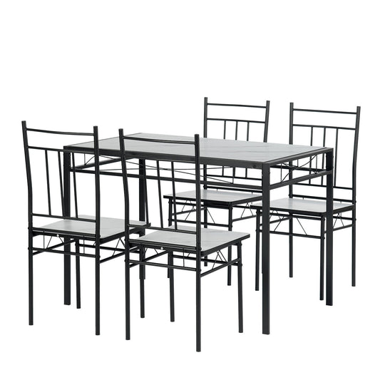 Marbury Wood Kitchen & Dining Table Set