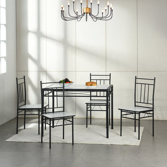 Marbury Wood Kitchen & Dining Table Set