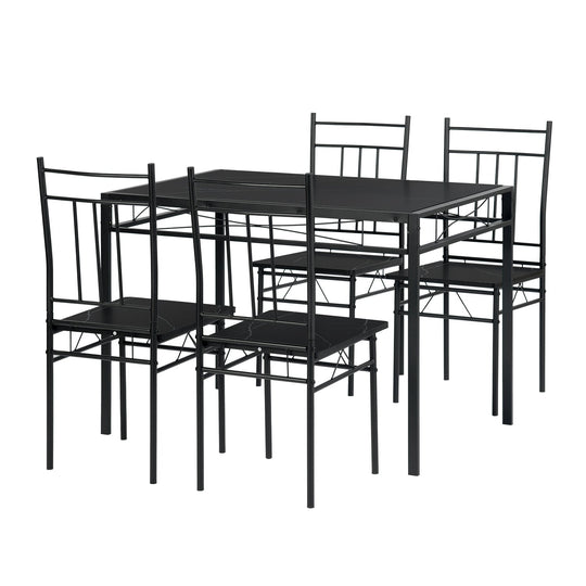 Marbury Wood Kitchen & Dining Table Set