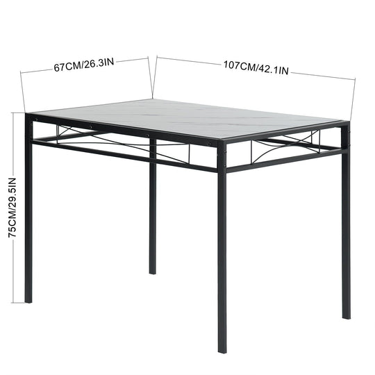 Marbury Wood Kitchen & Dining Table Set