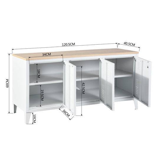 Matapouri Mdf Top 3 Door Storage Cabinets