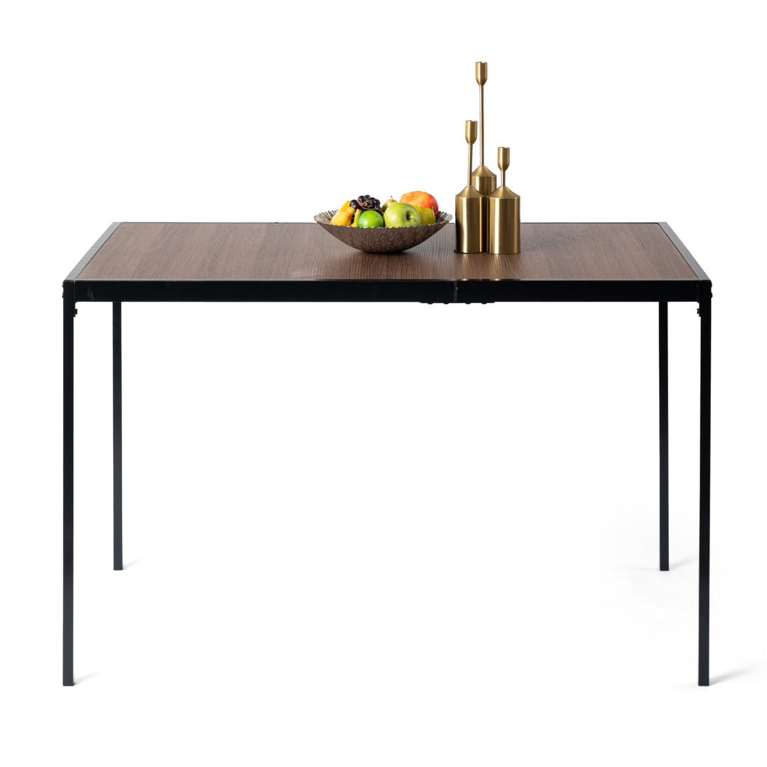 Milliken Modern Wooden Dining Table with Metal Legs-HOMY CASA