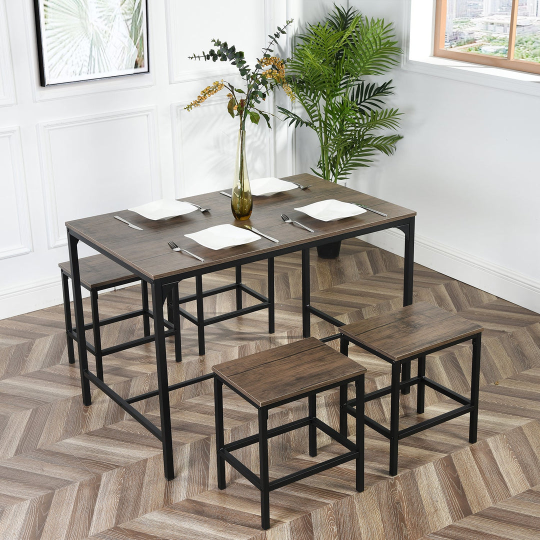 Moreman Wooden Kitchen & Dining Table Set