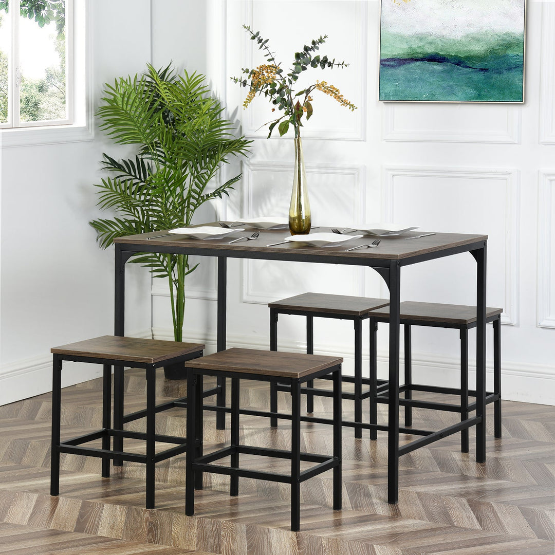 Moreman Wooden Kitchen & Dining Table Set