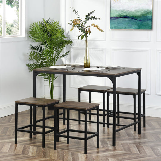Moreman Wooden Kitchen & Dining Table Set