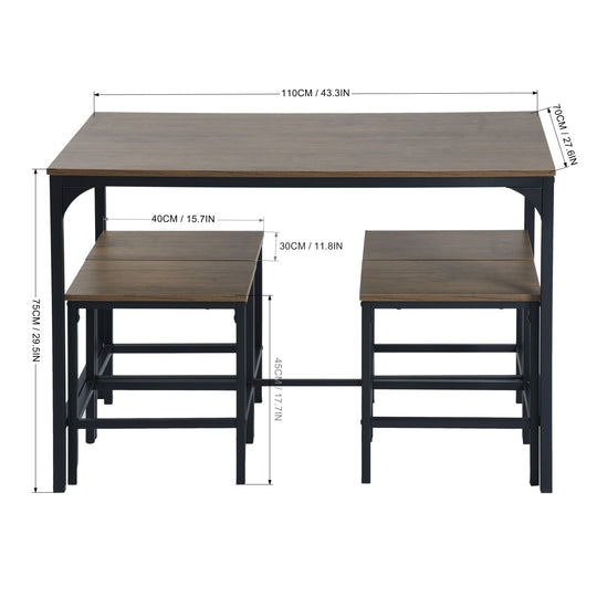 Moreman Wooden Kitchen & Dining Table Set