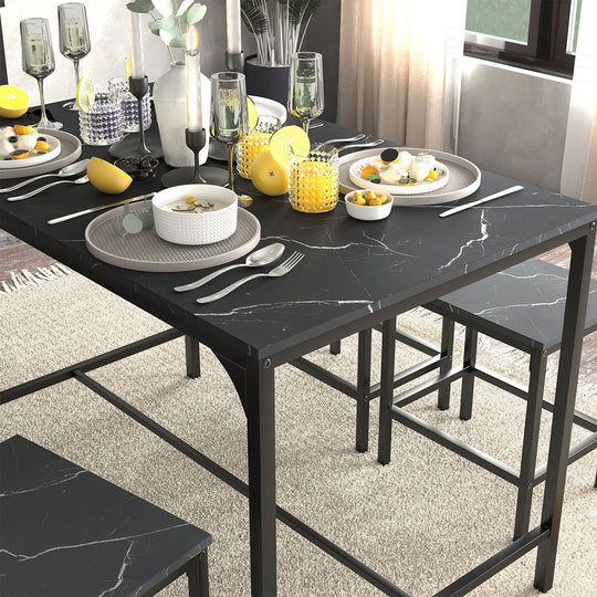 Moreman Wooden Kitchen & Dining Table Set