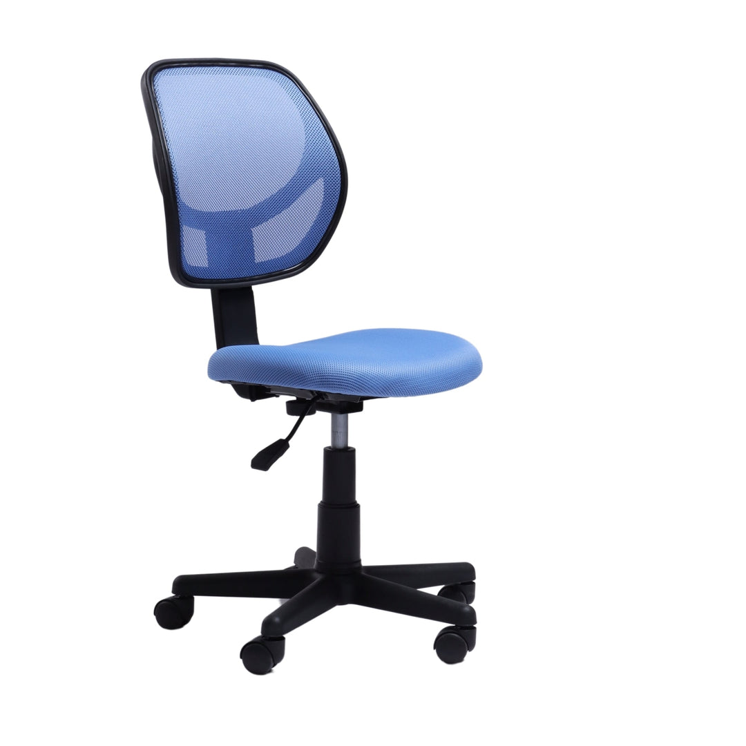 blue mesh office chair, ergonomic desk chair with adjustable height and wheels
