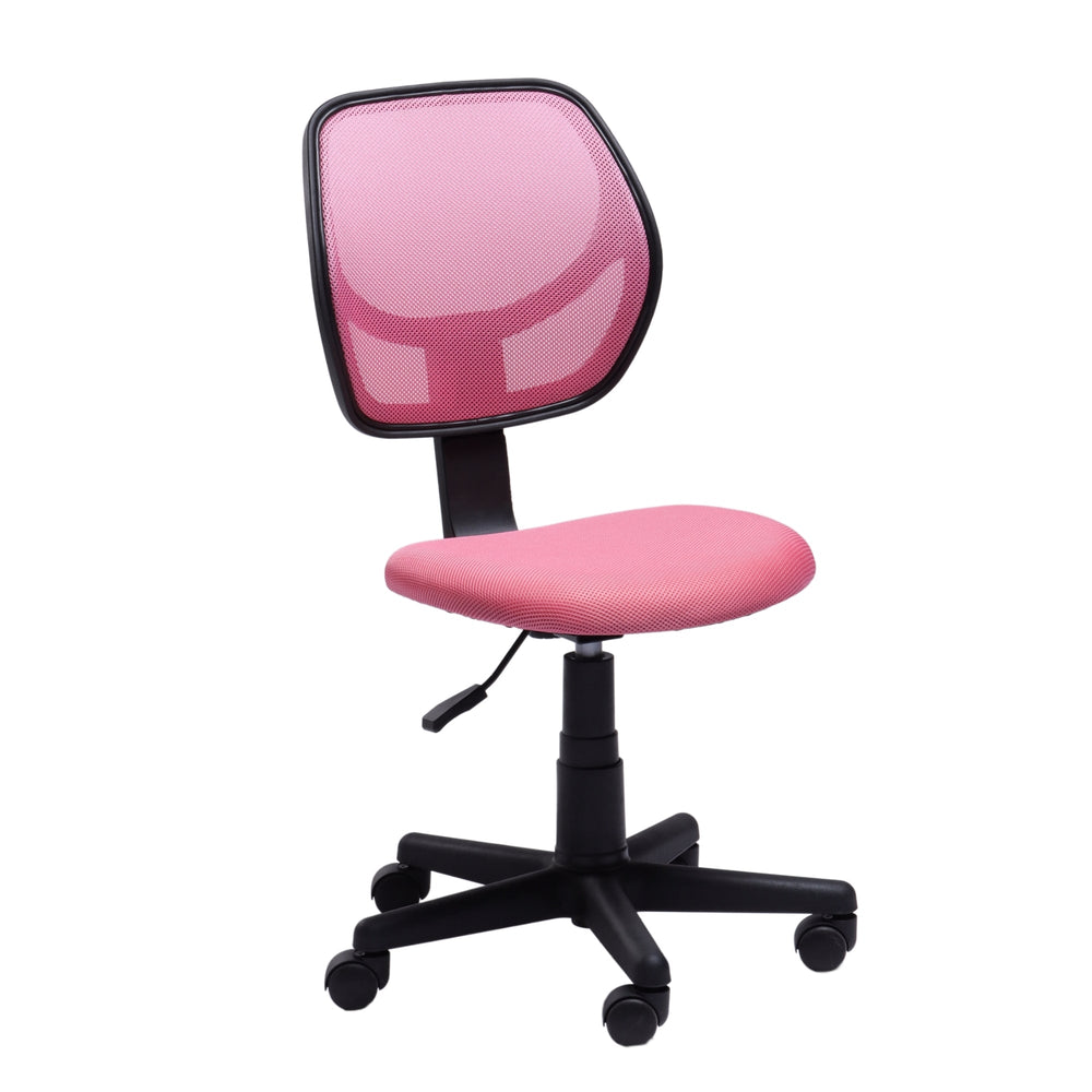 pink mesh office chair, stylish ergonomic desk chair with adjustable features
