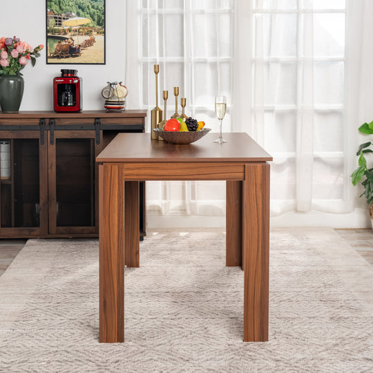 Musk Modern Brown Dining Table, Perfect for Dining Rooms and Minimalist Spaces-HOMY CASA