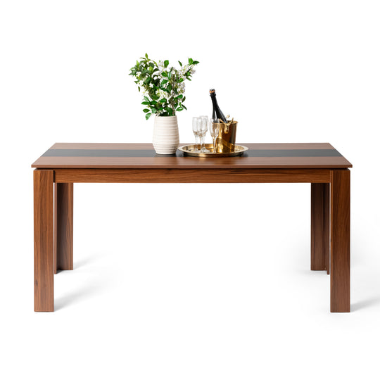 Musk Modern Brown Dining Table, Perfect for Dining Rooms and Minimalist Spaces-HOMY CASA
