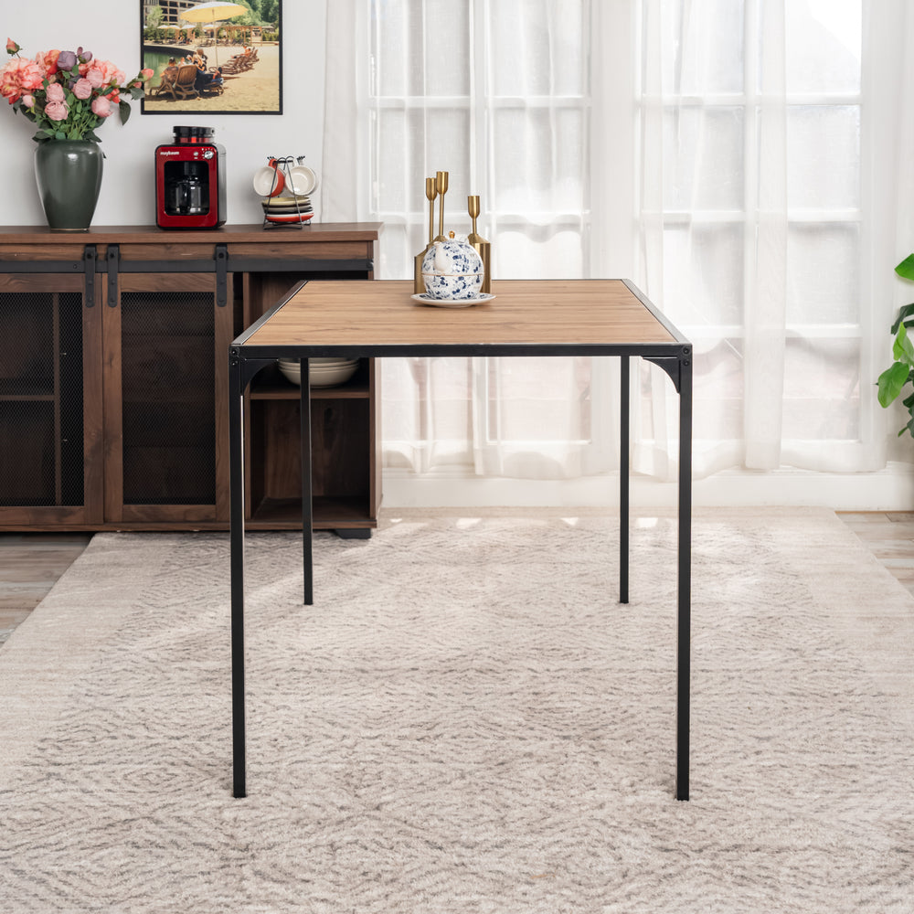 Milliken Modern Wooden Dining Table with Metal Legs-HOMY CASA