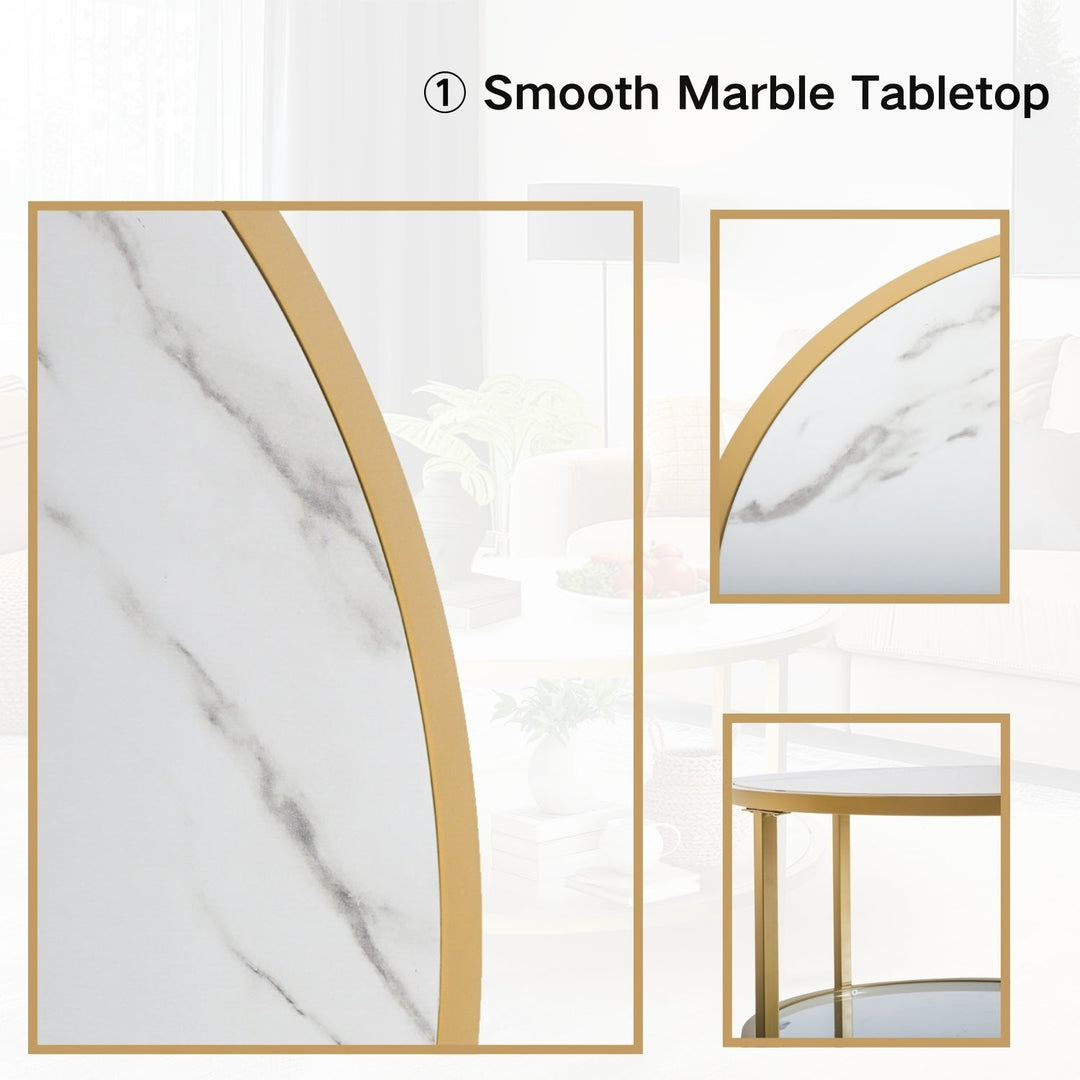 marble and glass coffee table | modern design | metal base | elegant and versatile | ideal for living room or office use