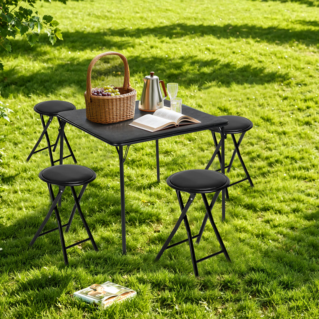 Newport Foldable PVC Stool Set