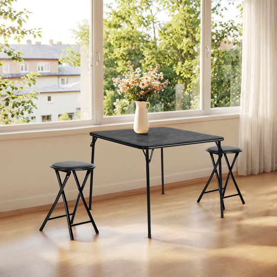 Newport Foldable PVC Stool Set