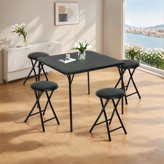 Newport Foldable PVC Stool Set