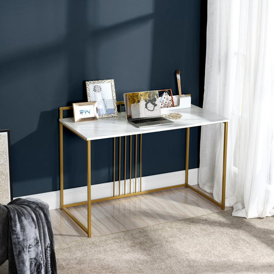 Olesia Faux Marble top Home office Working Desk