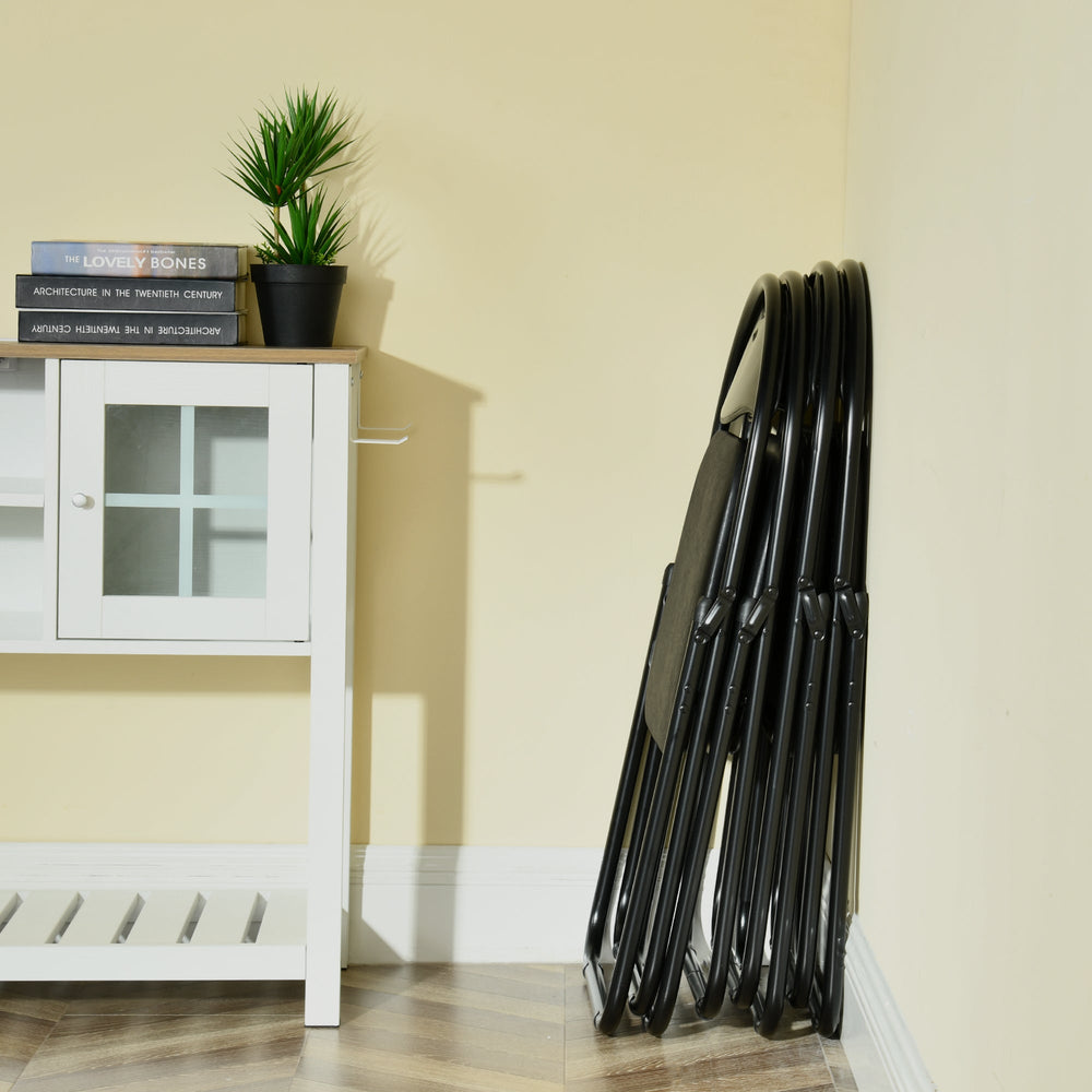 Peacock Modern Black FoldingChair-HOMY CASA