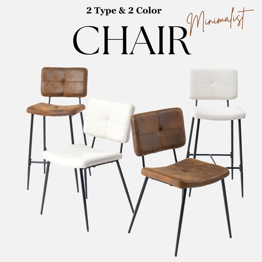 Pomona Stylish Durable 26-Inch Bar Stool With Microsuede Brown Upholstery-HOMY CASA