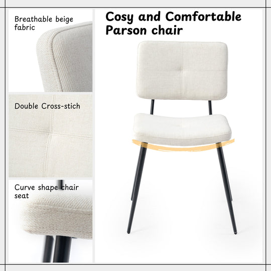 Pomona  Modern Fabric  Dining Chairs For Kitchen And Dining-HOMY CASA