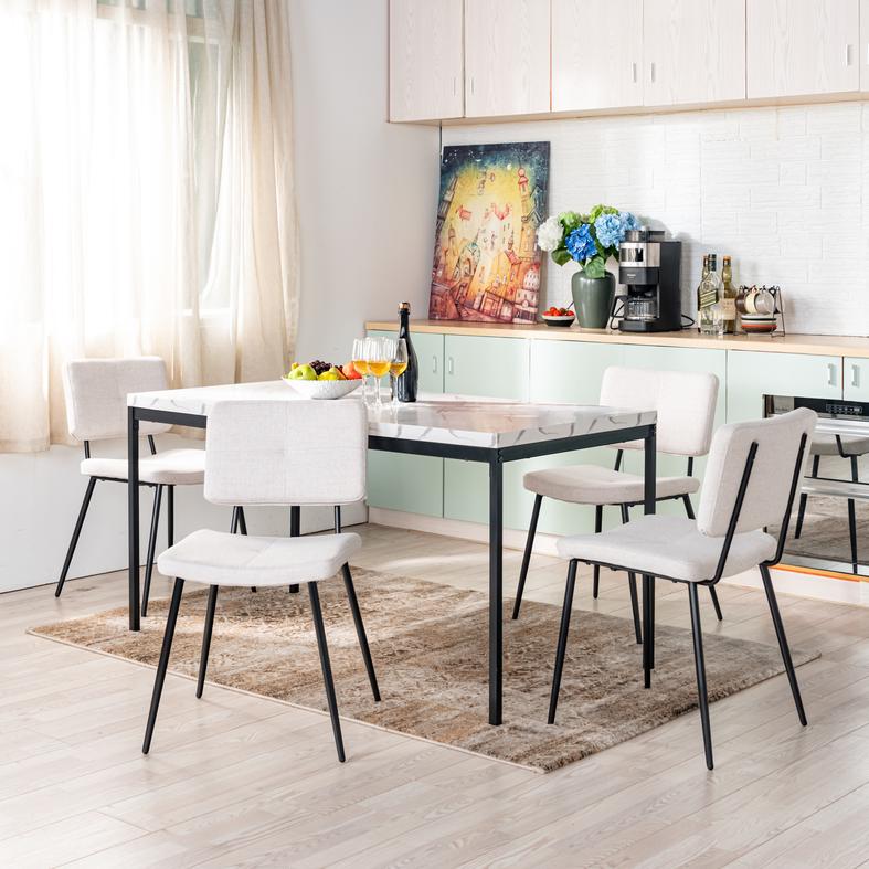 Pomona Modern Fabric  Dining Chairs For Kitchen And Dining-HOMY CASA