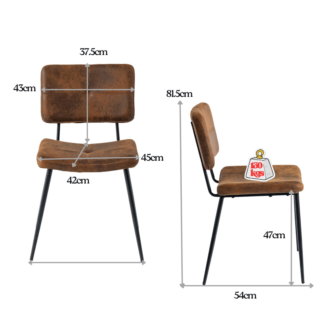 Pomona  Modern Fabric  Dining Chairs For Kitchen And Dining-HOMY CASA