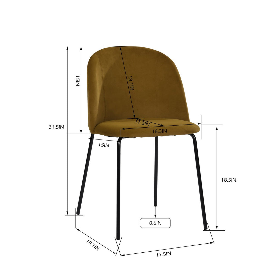 PUZZLE Modern Fabric Dining Chairs(Set of 2)- HomyCasa - HomyCasa