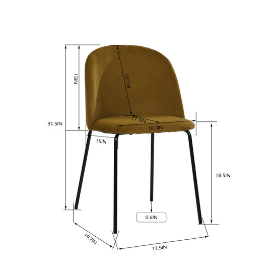 PUZZLE Modern Fabric Dining Chairs(Set of 2)- HomyCasa - HomyCasa