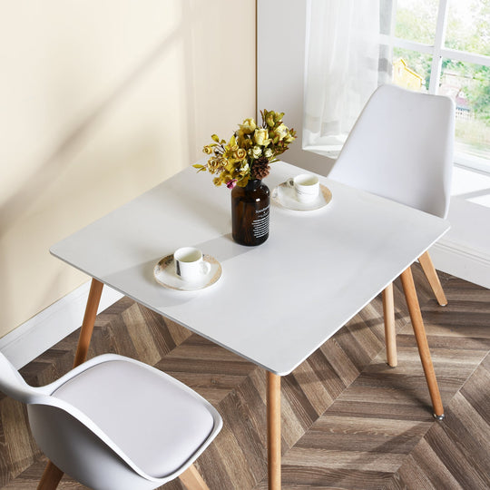 43.3闁?Wooden Dining Table - HomyCasa