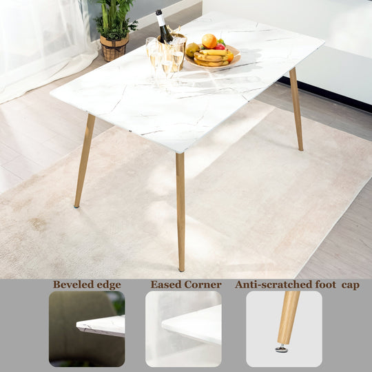 Rosa Rectangular Wooden Kitchen & Dining Table
