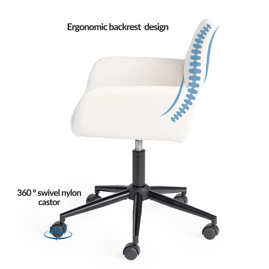 Ross Chic Modern Adjustable Office Chair, Comfortable Ergonomic Design-HOMY CASA 