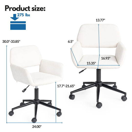 Ross Ergonomic Upholistery Office Chair with Black Metal Legs
